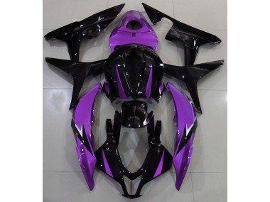 2007-2008 Gloss Black & Purple Honda CBR600RR Fairings