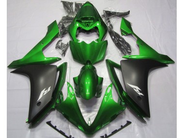 Best Aftermarket 2007-2008 Gloss Green and Black Yamaha R1 Fairings