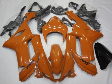 Best Aftermarket 2007-2008 Gloss Orange Kawasaki ZX6R Fairings