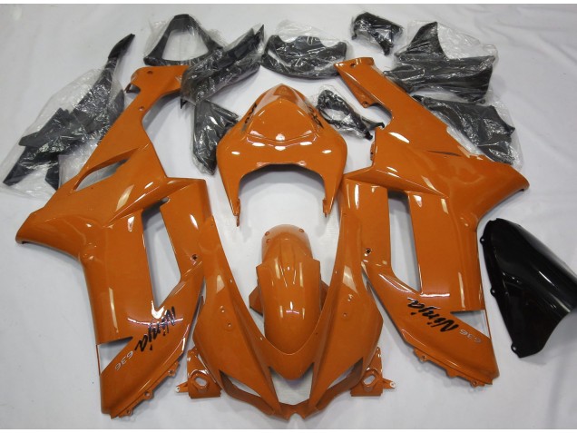 2007-2008 Gloss Orange Kawasaki ZX6R Fairings