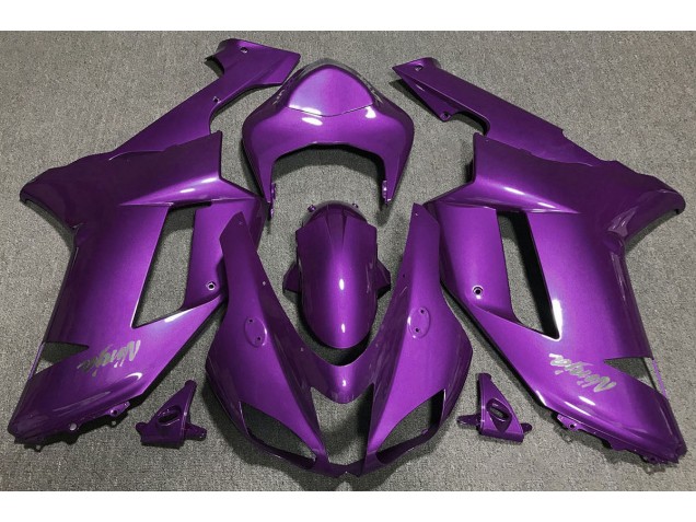 2007-2008 Gloss Purple Kawasaki ZX6R Fairings