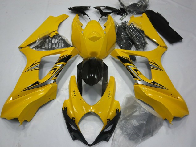 Best Aftermarket 2007-2008 Gloss Yellow Suzuki GSXR 1000 Fairings