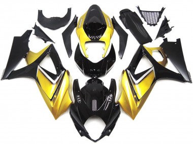 Best Aftermarket 2007-2008 Gold Yellow Custom OEM Style Suzuki GSXR 1000 Fairings