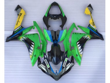 Best Aftermarket 2007-2008 Green Shark Yamaha R1 Fairings