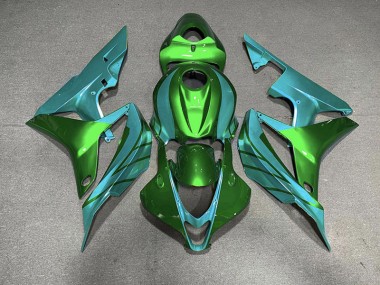 2007-2008 Green & Teal Honda CBR600RR Fairings