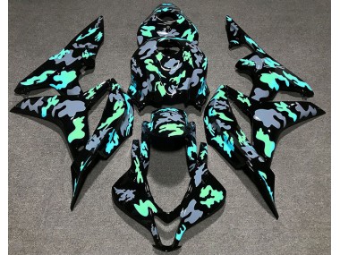 Best Aftermarket 2007-2008 Green and Gray Camouflage Honda CBR600RR Fairings