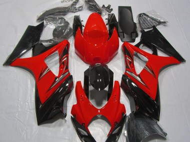 Best Aftermarket 2007-2008 Lava Red and Black Suzuki GSXR 1000 Fairings