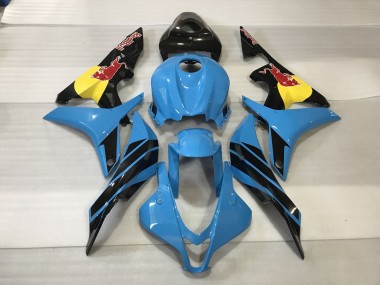 Best Aftermarket 2007-2008 Light Blue Red Bull Honda CBR600RR Fairings