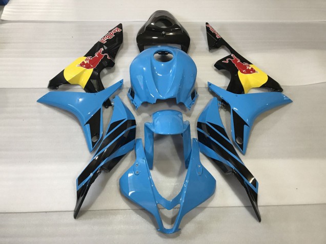 2007-2008 Light Blue Red Bull Honda CBR600RR Fairings