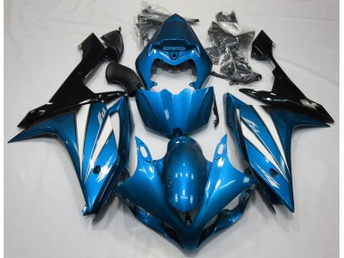 Best Aftermarket 2007-2008 Light Blue White and Black Yamaha R1 Fairings