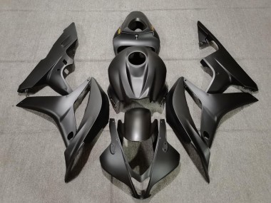 2007-2008 Matte Black Gold Decals Honda CBR600RR Fairings