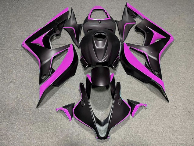 Best Aftermarket 2007-2008 Matte Black & Pink Honda CBR600RR Fairings