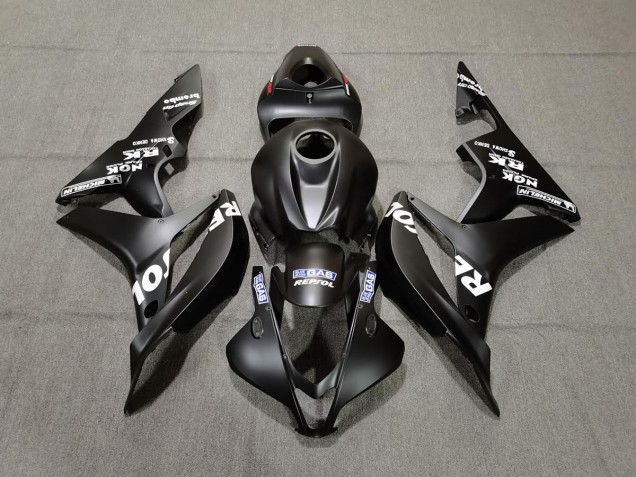 Best Aftermarket 2007-2008 Matte Black Repsol Honda CBR600RR Fairings