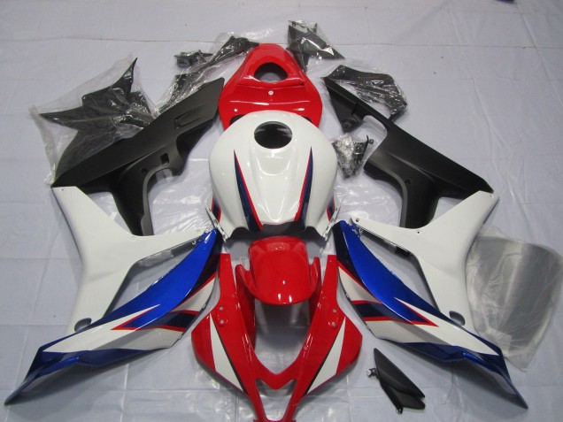 2007-2008 OEM White Red Blue Style Design Honda CBR600RR Fairings