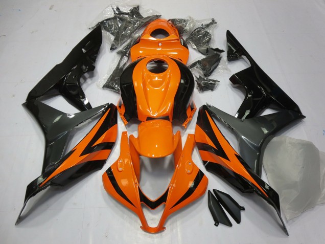 2007-2008 Orange Grey and Black Honda CBR600RR Fairings