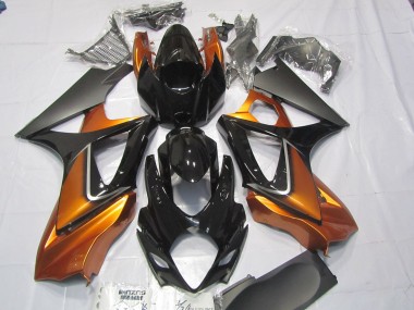 Best Aftermarket 2007-2008 Orange and Black Suzuki GSXR 1000 Fairings