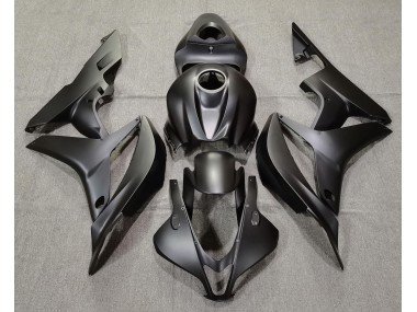 2007-2008 Plain Matte Black Honda CBR600RR Fairings