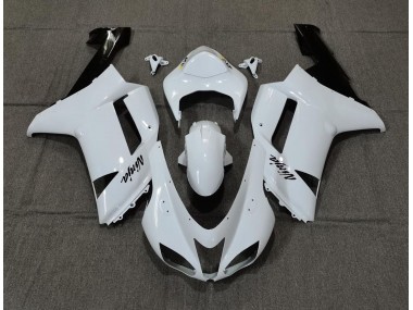 2007-2008 Plain White Gloss Kawasaki ZX6R Fairings