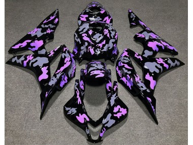 2007-2008 Purple and Gray Camouflage Honda CBR600RR Fairings