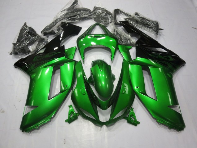 2007-2008 Special Green Kawasaki ZX6R Fairings