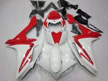 2007-2008 White Red custom Yamaha R1 Fairings