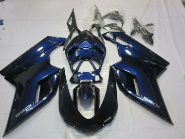 Best Aftermarket 2007-2012 Deep Blue Ducati 848 1098 1198 Fairings