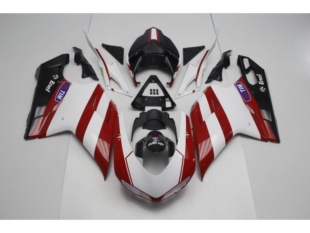 2007-2012 Deep Red Ducati 848 1098 1198 Fairings