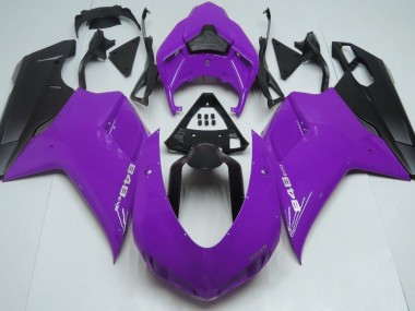 Best Aftermarket 2007-2012 Gloss Purple & Black Ducati 848 1098 1198 Fairings