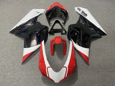 Best Aftermarket 2007-2012 Gloss Red White and Black Ducati 848 1098 1198 Fairings