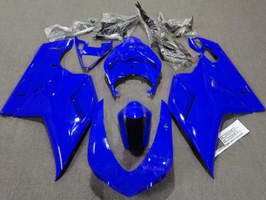 2007-2012 Plain Gloss Blue Ducati 848 1098 1198 Fairings