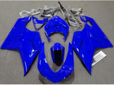 2007-2012 Plain Gloss Blue Ducati 848 1098 1198 Fairings