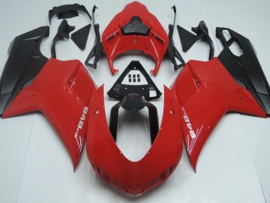 Best Aftermarket 2007-2012 Red Matte Black Ducati 848 1098 1198 Fairings