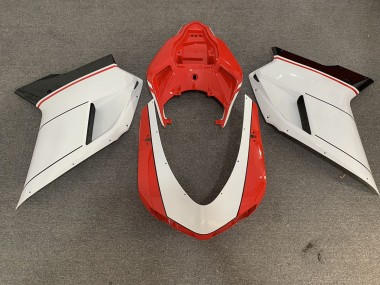 Best Aftermarket 2007-2012 Red White Ducati 848 1098 1198 Fairings