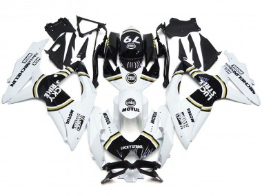 Best Aftermarket 2008-2010 Black Lucky Strike 79 Suzuki GSXR 600-750 Fairings