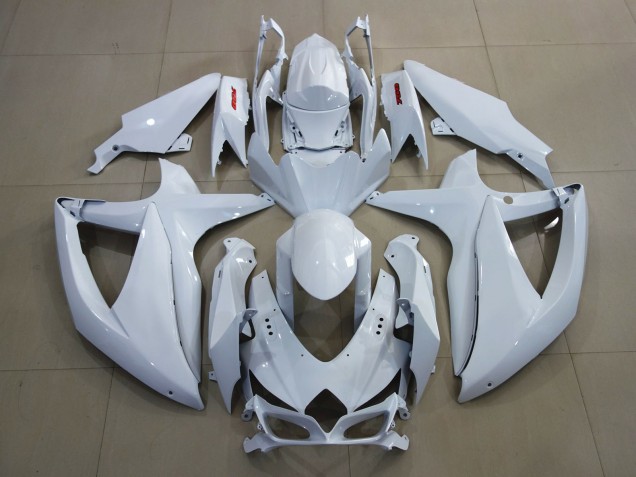 Best Aftermarket 2008-2010 Bright White and Red Suzuki GSXR 600-750 Fairings