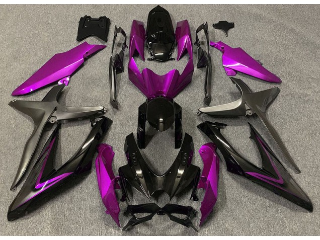 Best Aftermarket 2008-2010 Gloss Pink & Green R Suzuki GSXR 600-750 Fairings