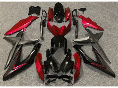 Best Aftermarket 2008-2010 Gloss Red & Green R Suzuki GSXR 600-750 Fairings