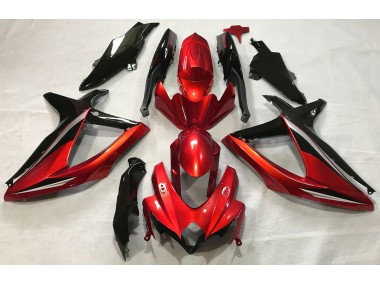 Best Aftermarket 2008-2010 Gloss Red Suzuki GSXR 600-750 Fairings