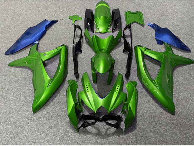 2008-2010 Green and Blue Suzuki GSXR 600-750 Fairings