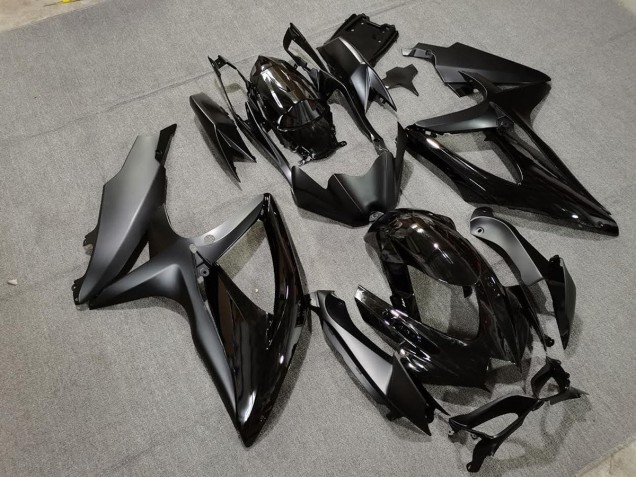 Best Aftermarket 2008-2010 Matte Black & Chrome Suzuki GSXR 600-750 Fairings