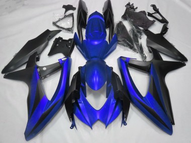 Best Aftermarket 2008-2010 Matte Blue No R Suzuki GSXR 600-750 Fairings