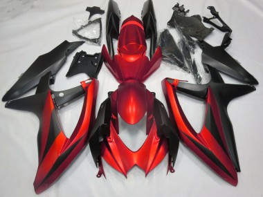 2008-2010 Matte Red No R Suzuki GSXR 600-750 Fairings