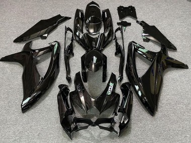 Best Aftermarket 2008-2010 Pearl Black & White Suzuki GSXR 600-750 Fairings