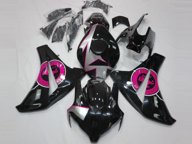 2008-2011 Gloss Black & Pink Honda CBR1000RR Fairings