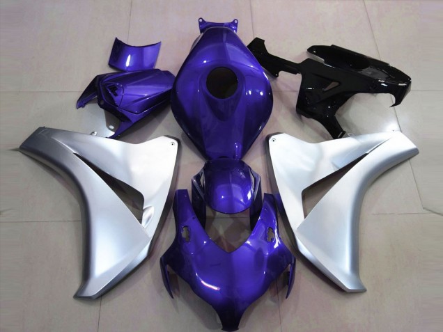 2008-2011 Gloss Blue and Silver Honda CBR1000RR Fairings