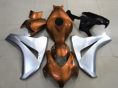 2008-2011 Gloss Orange and Silver Honda CBR1000RR Fairings