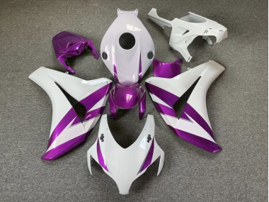 2008-2011 Gloss White & Purple Trim Honda CBR1000RR Fairings