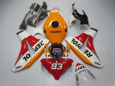 2008-2011 Light Orange Repsol 93 Honda CBR1000RR Fairings