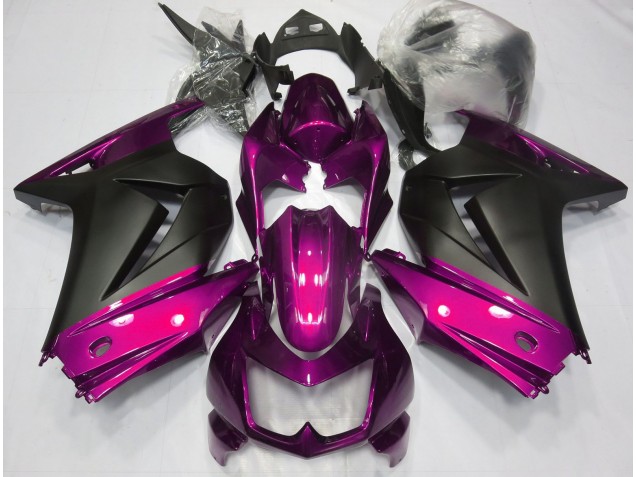 2008-2013 Pink and Matte Black Kawasaki Ninja 250 Fairings