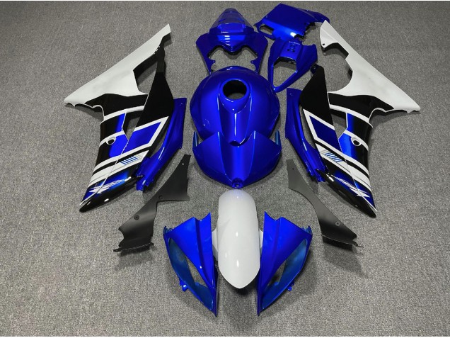 2008-2016 Blue Black and White OEM Style Yamaha R6 Fairings